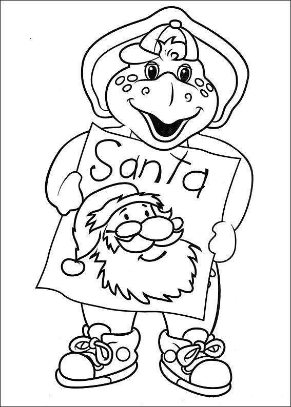 Barney Coloring Pages