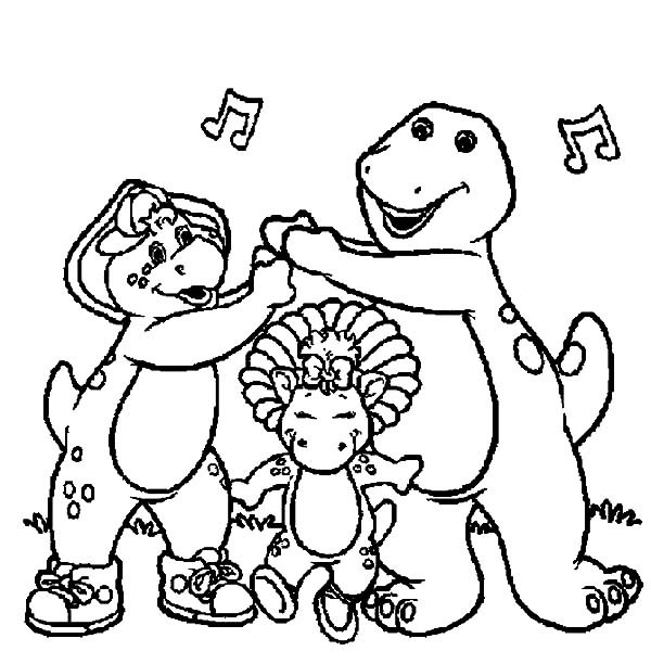 600x612 Barney Printable Coloring Pages 7 15697