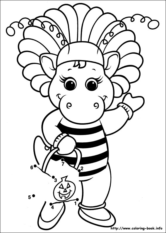 567x794 Barney And Friends Coloring Pages On Coloring