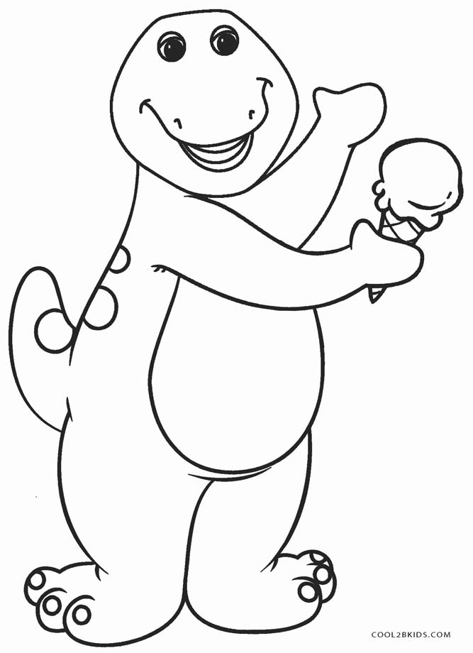 667x920 Free Printable Barney Coloring Pages For Kids Cool2bkids