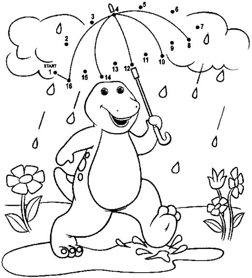 520x574 Barney Coloring Pages To Print Collection Of Solutions Barney