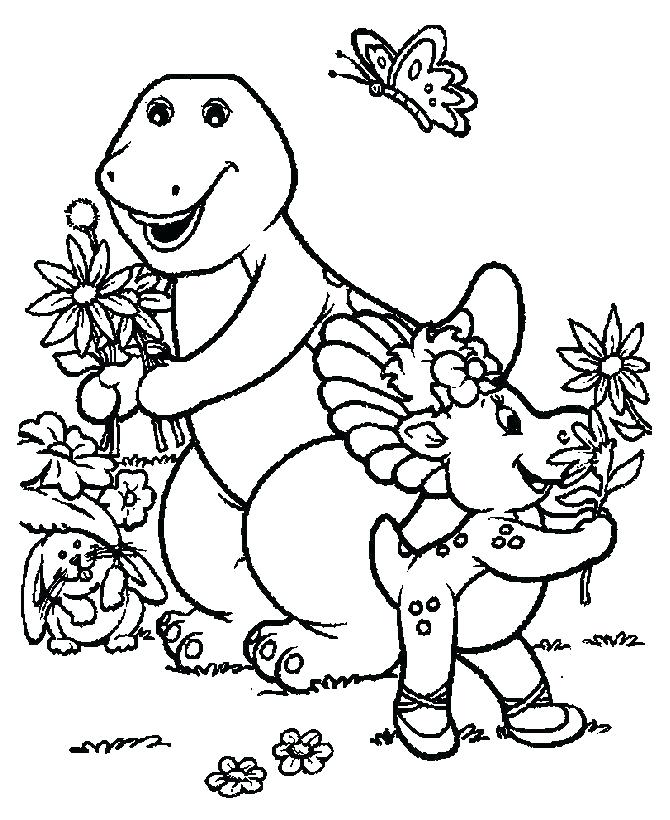 670x820 Barney Coloring Pages Cards And Baby Bop Barne