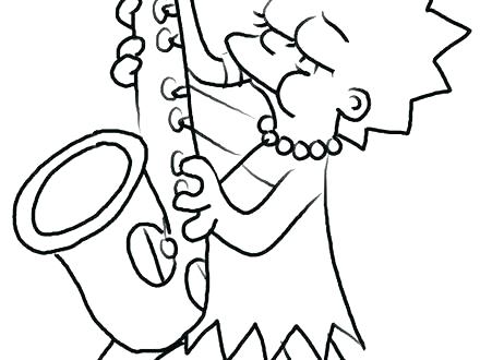 Bart Simpson Coloring Pages Cliptext.co 440x330 Bart Simpson Coloring Pages Cliptext.co