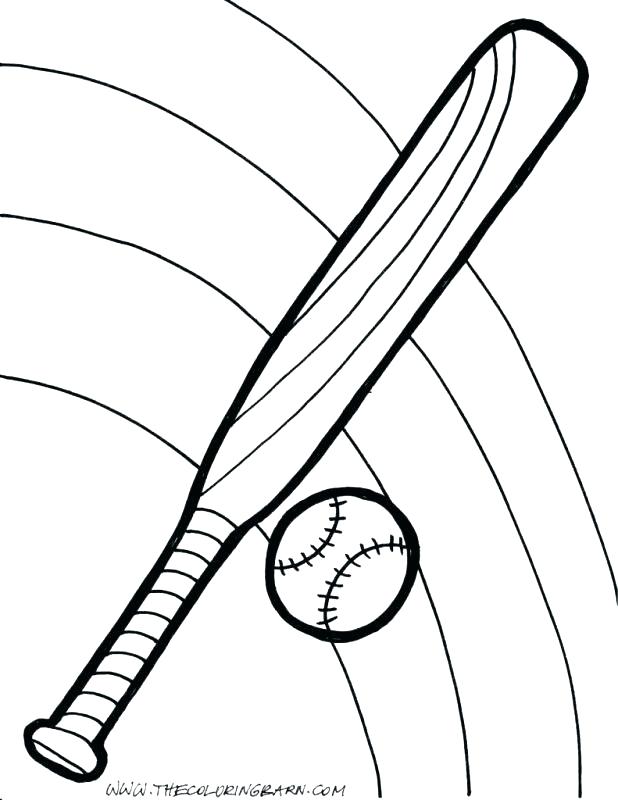 618x800 Baseball Bat Coloring Pages