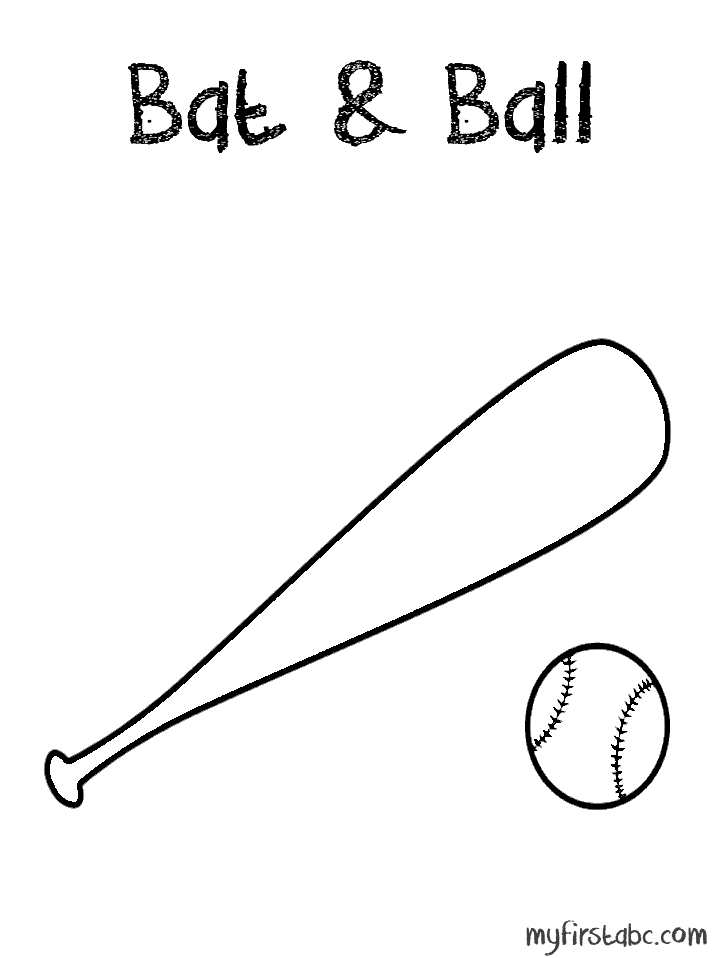718x958 Baseball Bat Coloring Pages