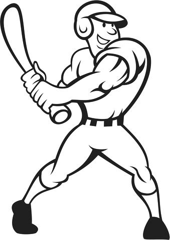 339x480 Baseball Player Coloring Pages Roger Baseball Player Coloring