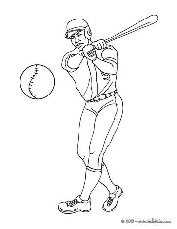 363x470 Baseball Batter Coloring Page. More Baseball Coloring Pages