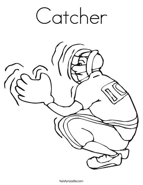 468x605 Catcher Coloring Page