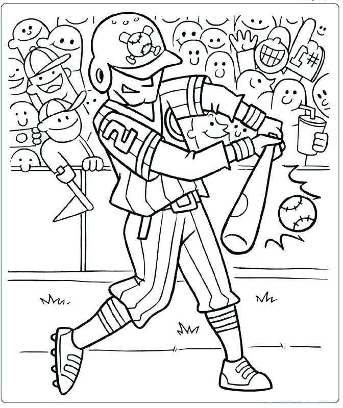 672x800 Baseball Team Coloring Pages