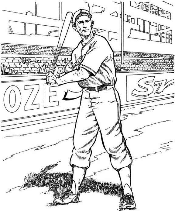 576x691 Baseball Players Coloring Pages Diy Adult Coloring