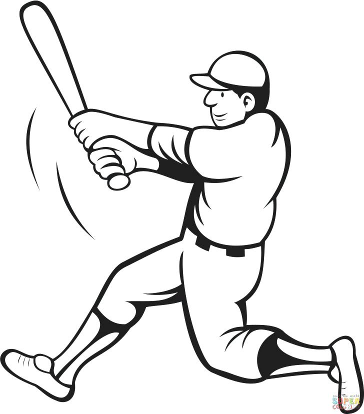Baseball Coloring Picture 728x828 Baseball Coloring Picture