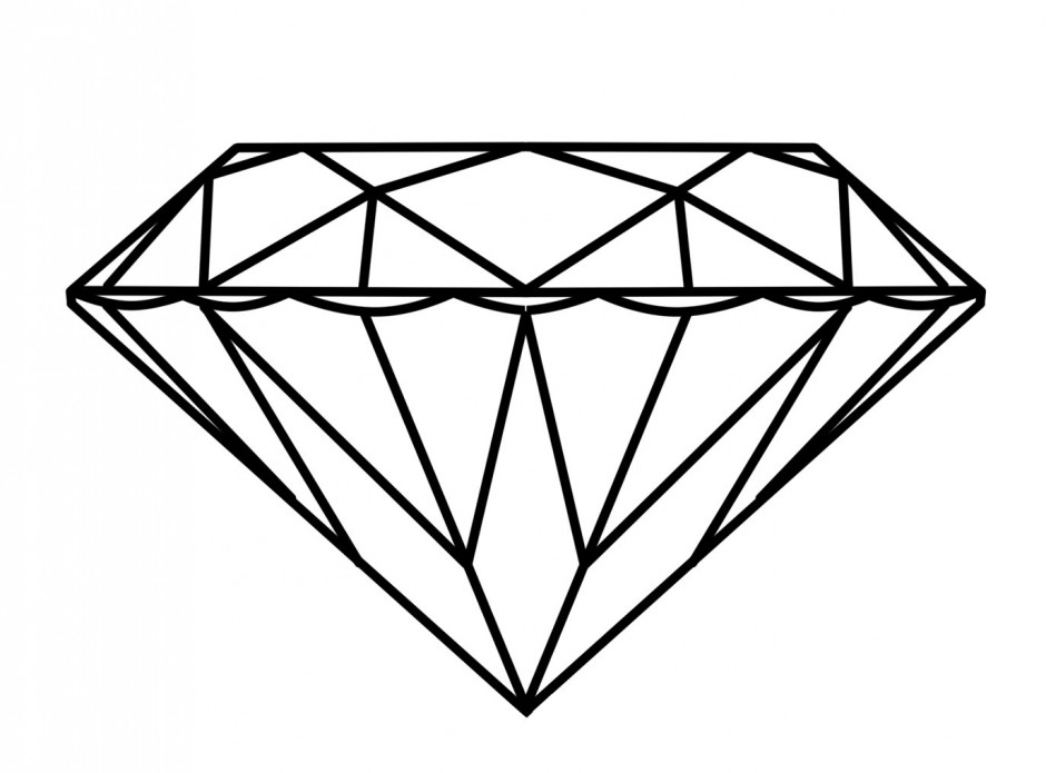 Diamond Shape Coloring Pages 940x695 Diamond Shape Coloring Pages