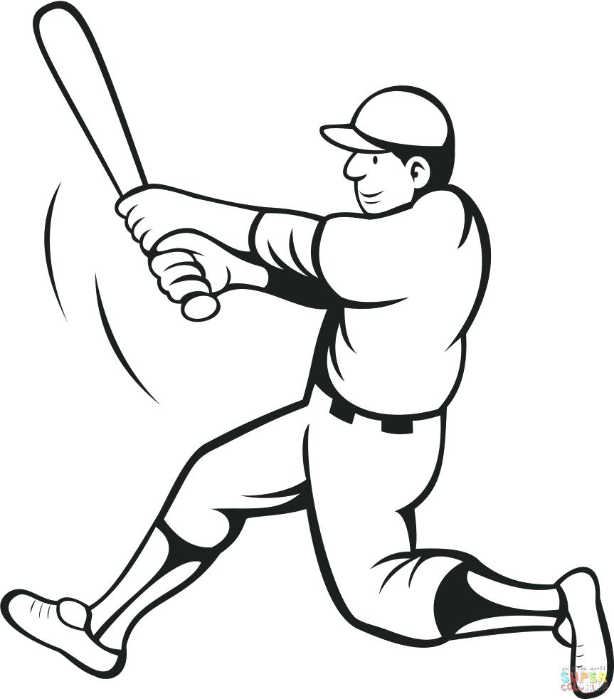 Nice Baseball Field Coloring Pages Printable 2 863x982 Nice Baseball Field Coloring Pages Printable 2