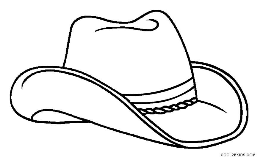 874x542 Cowboy Hat Coloring Page Printable Cowboy Coloring Pages For Kids