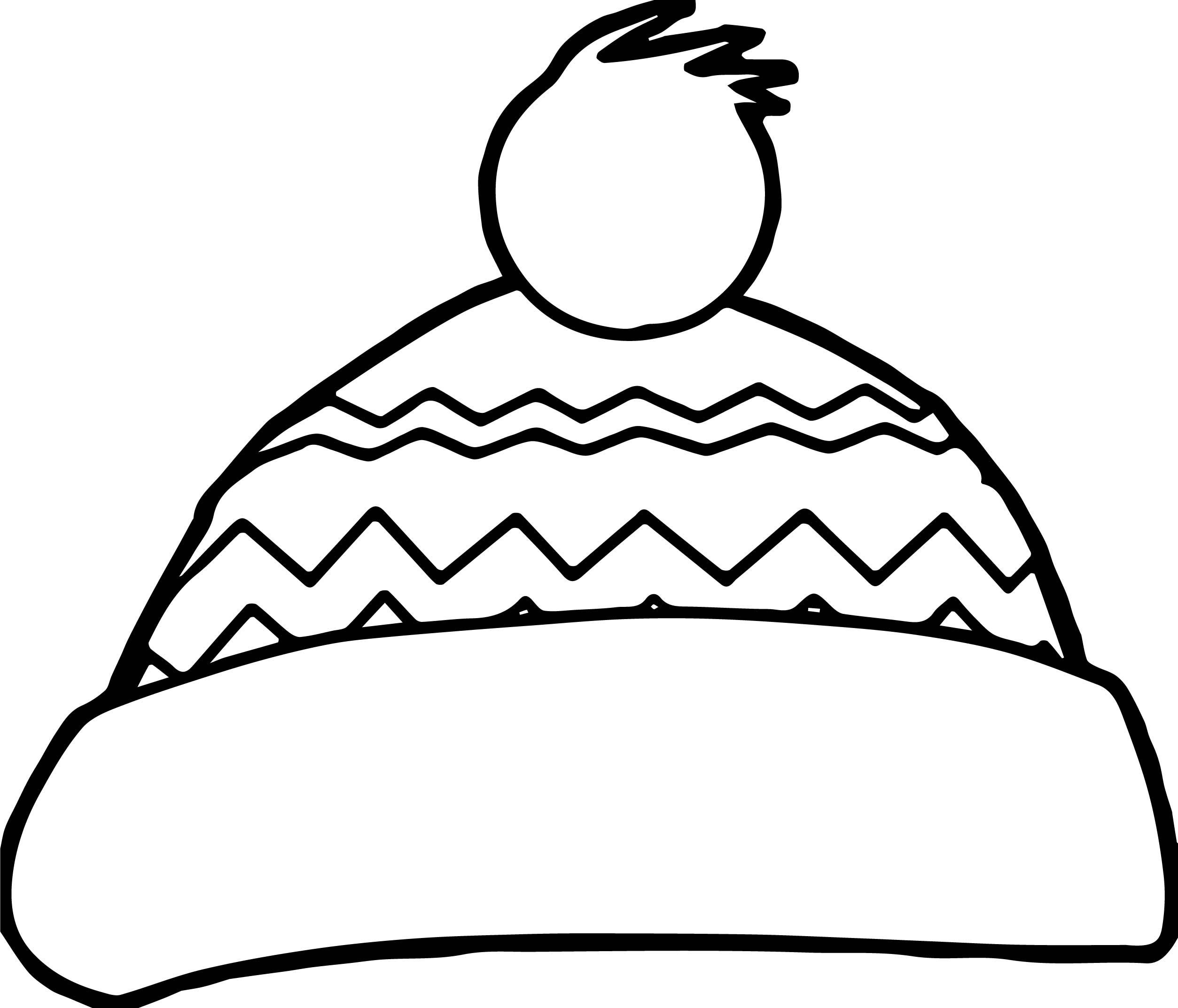2507x2146 Hat Coloring Page