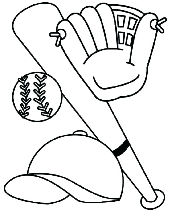 600x761 Coloring Baseball Cap Coloring Page Pages Of Bat Glove Hat