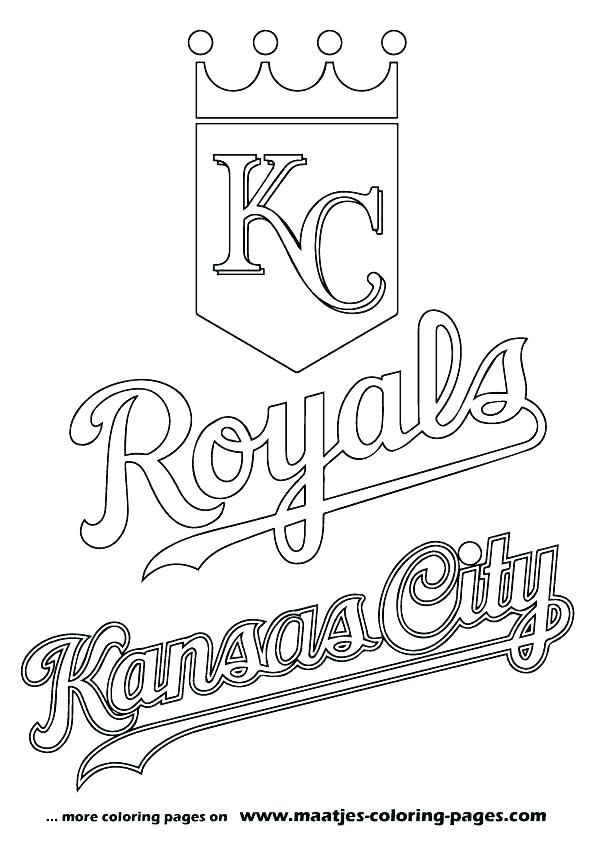 595x842 Coloring Baseball Coloring Pages Mlb Royals Sheets Mascot