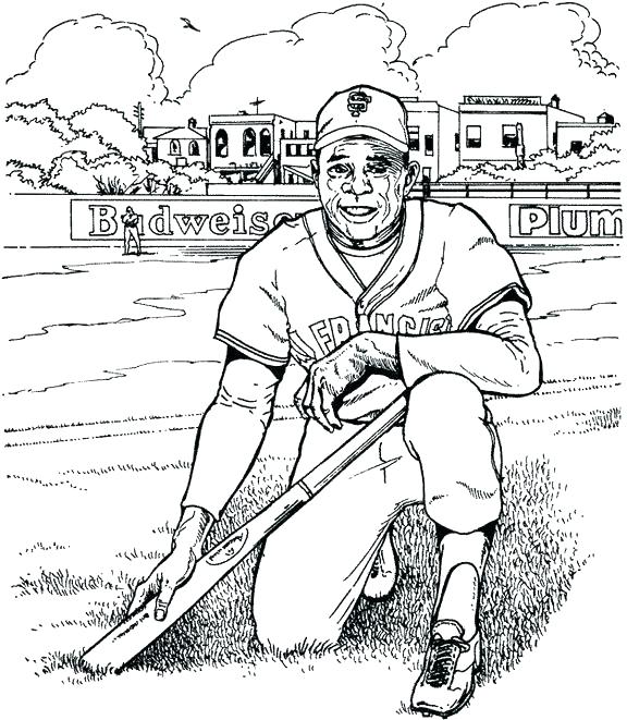 576x661 Baseball Coloring Pages Mlb Coloring Pages Baseball Giants Player
