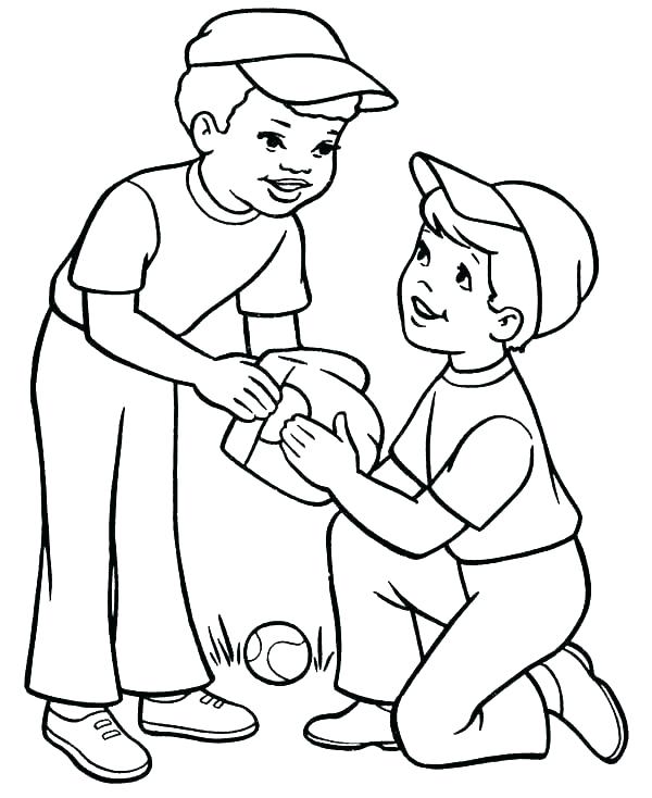 Baseball Glove Coloring Page Baseball Glove And Ball Coloring Page 600x734 Baseball Glove Coloring Page Baseball Glove And Ball Coloring Page