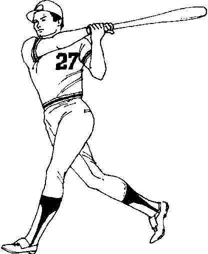 Baseball Player Coloring Pages 416x508 Baseball Player Coloring Pages