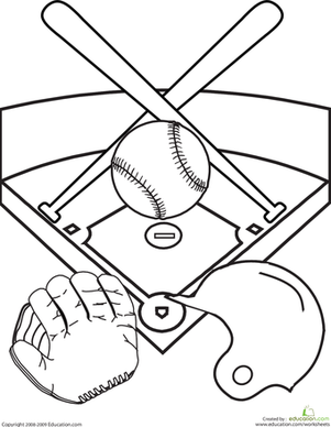 Baseball Field Coloring Pages 301x388 Baseball Field Coloring Pages
