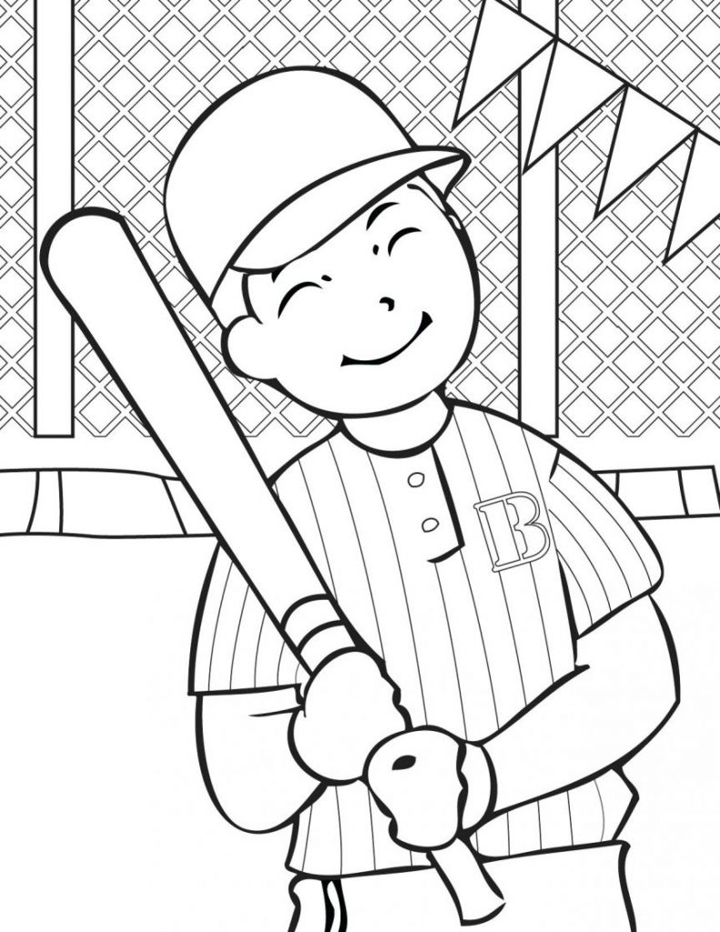 Baseball Field Coloring Pages Deeptown Club 791x1024 Baseball Field Coloring Pages Deeptown Club