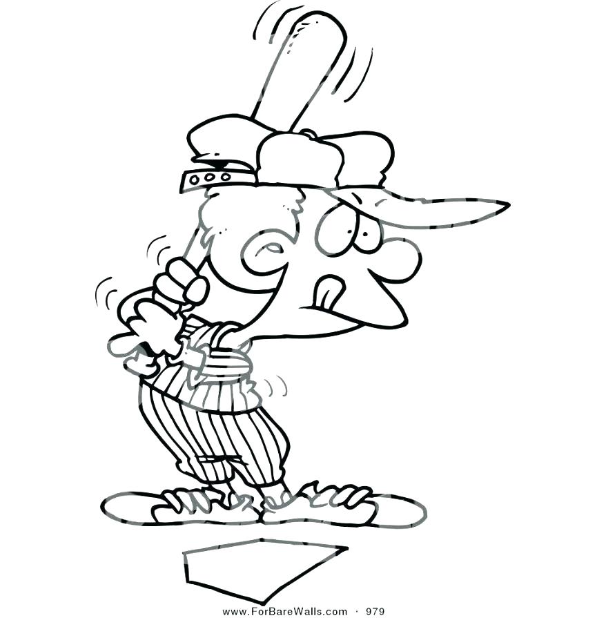 878x895 Baseball Coloring Page Baseball Color Pages Printable Illustration