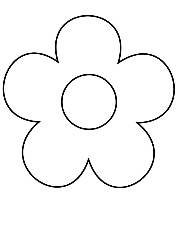 Basic Flower Coloring Pages at GetColorings.com | Free printable ...