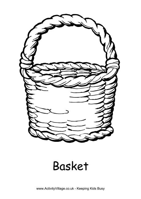460x650 Basket Colouring Page 2