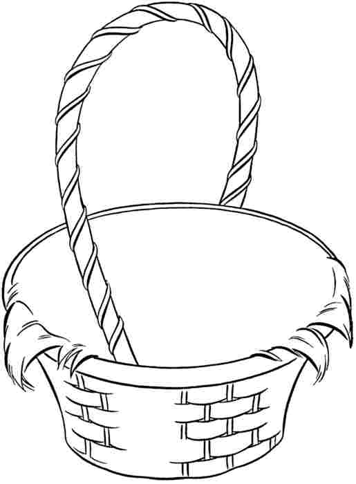 515x700 Easter Basket Coloring Page Printables