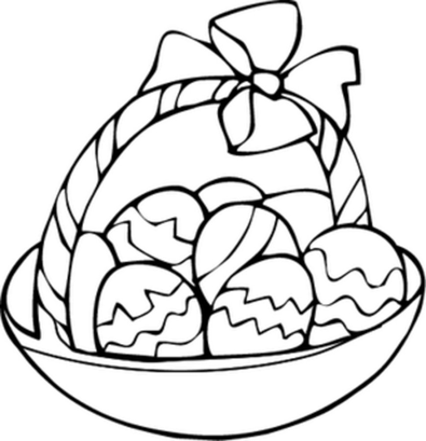 869x900 Egg Basket Coloring Page The Wayne Stater