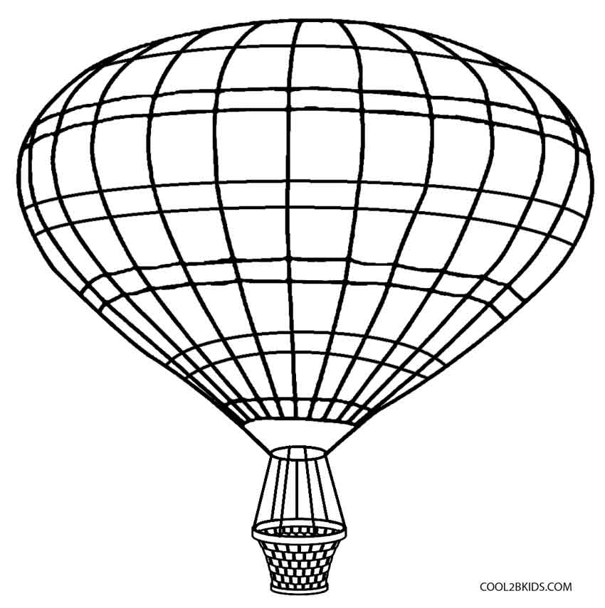 850x855 Printable Hot Air Balloon Coloring Pages For Kids Cool2bkids