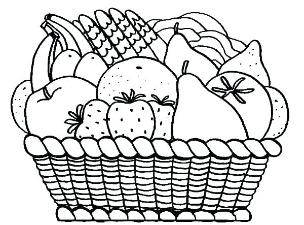 Fruits Coloring Pages Coloring Pages Fruits Basket Coloring Pages 600x443 Fruits Coloring Pages Coloring Pages Fruits Basket Coloring Pages