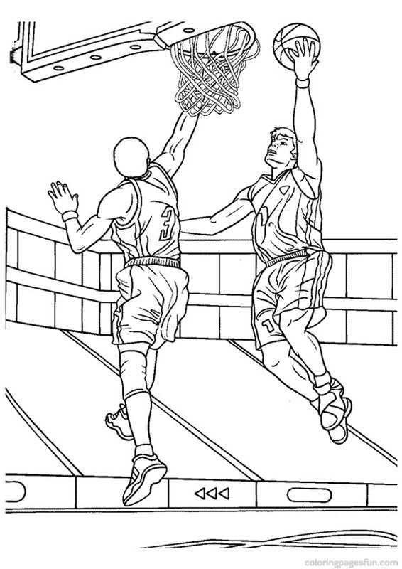 Basketball Coloring Pages 6 Places To Visit Color 566x800 Basketball Coloring Pages 6 Places To Visit Color