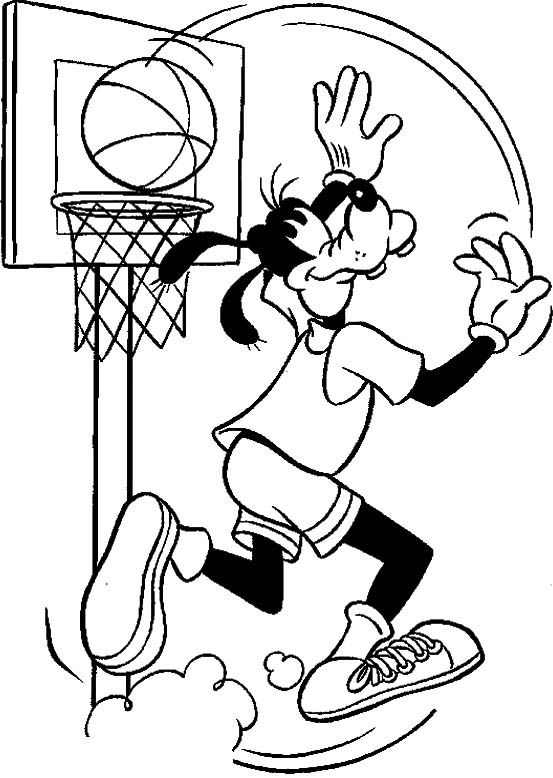 Pe Coloring Pages Basketball Coloring Pages Goofy Palying 553x778 Pe Coloring Pages Basketball Coloring Pages Goofy Palying