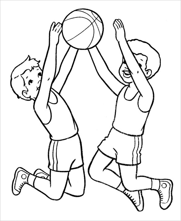 Basketball Coloring Pages For Kids