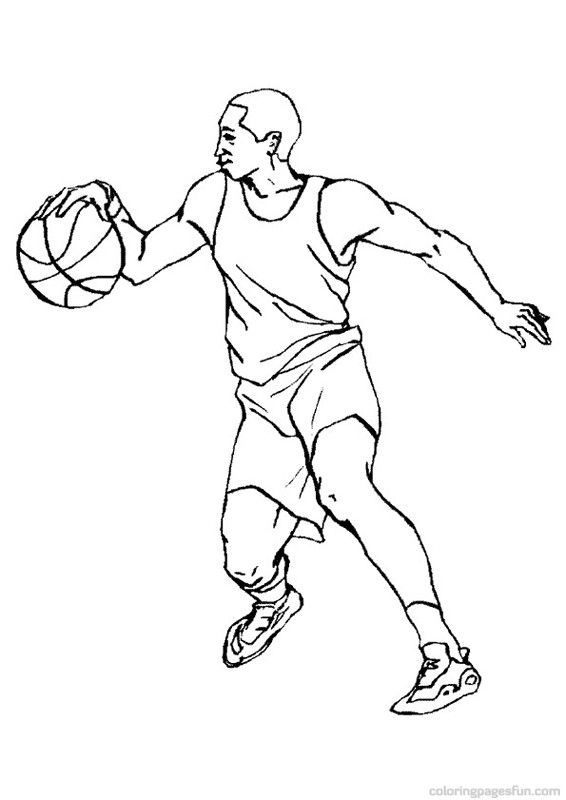 Basketball Coloring Pages Printable 566x800 Basketball Coloring Pages Printable