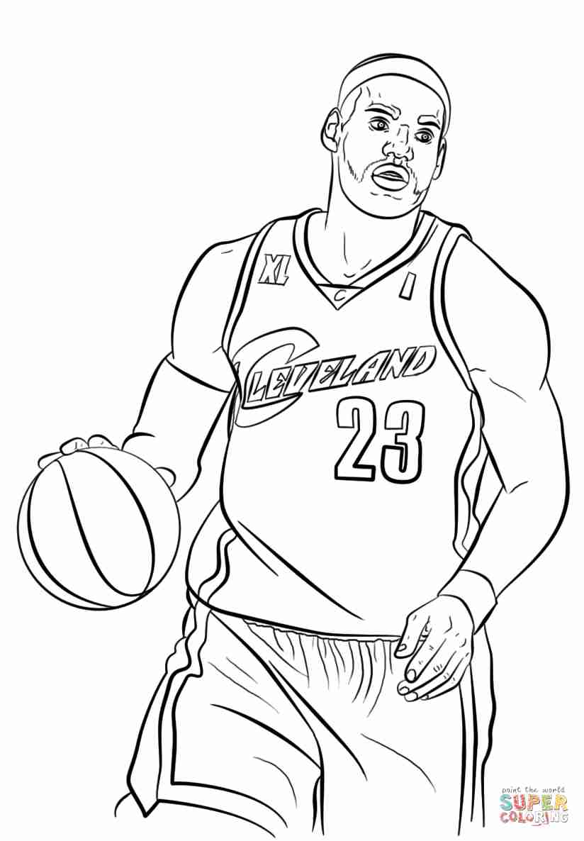 824x1186 Lebron James Coloring Page Free Printable Pages And Kevin Durant