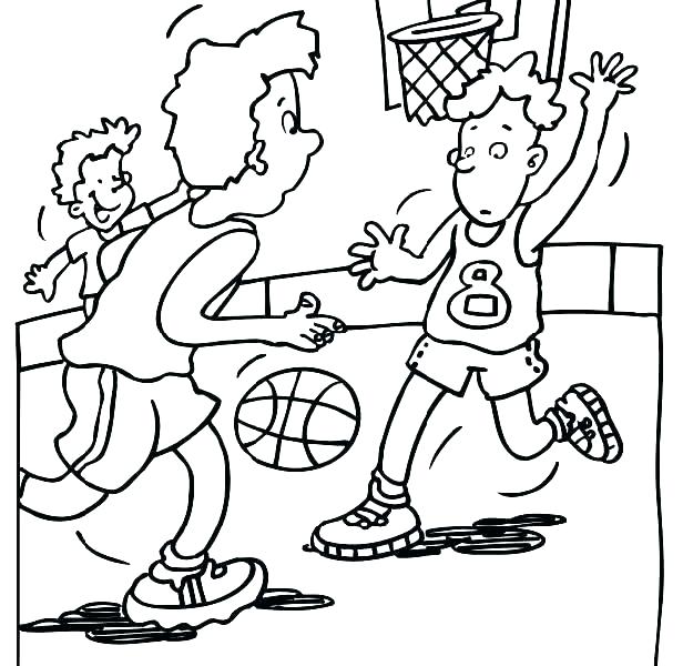 Basketball Color Pages 616x600 Basketball Color Pages