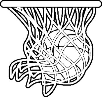 350x331 Basketball Hoop Coloring Page Color Bros