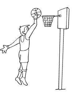 236x314 Basketball Player Coloring Page Worksheets And Clip Art