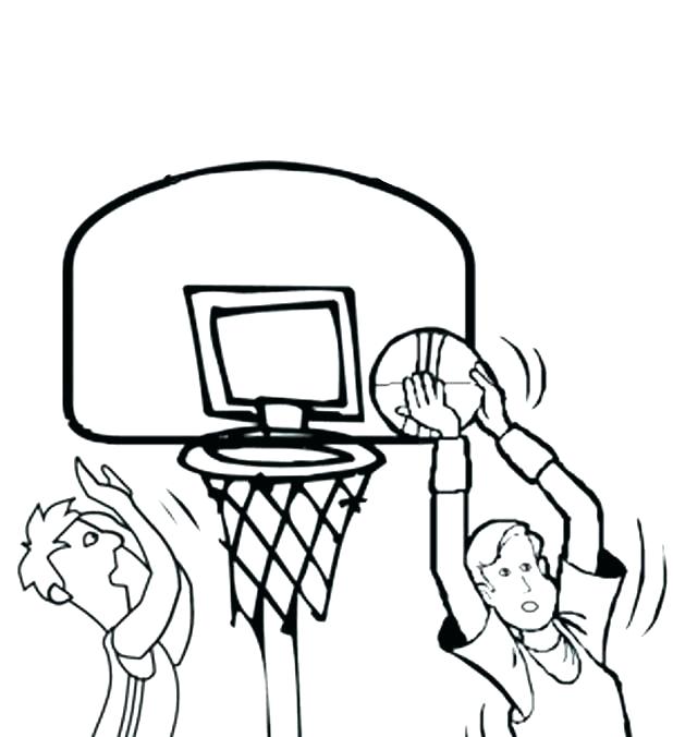 Basketball Hoop Coloring Page at GetColorings.com | Free printable ...