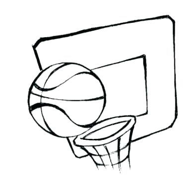 Basketball Hoop Coloring Page Free Basketball Play Sheets Blank 391x365 Basketball Hoop Coloring Page Free Basketball Play Sheets Blank