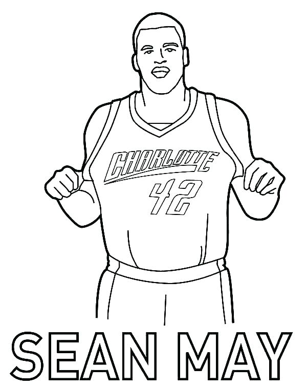 Basketball Player Coloring Pages at GetColorings.com | Free printable ...