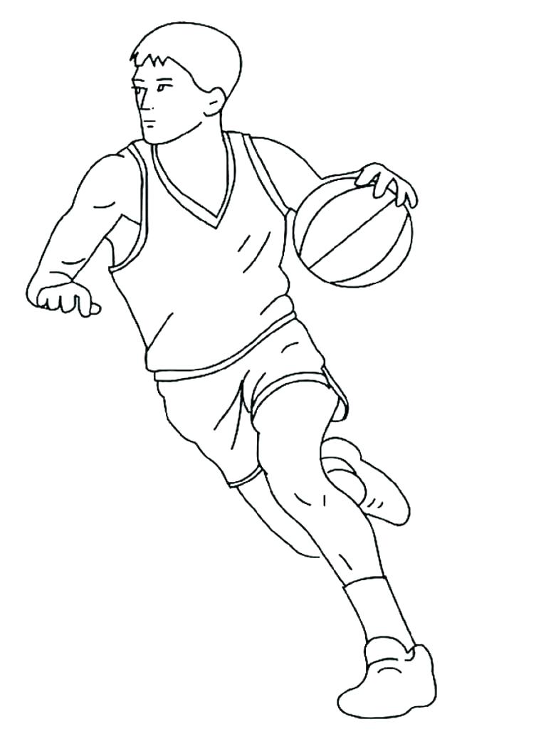 Basketball Player Coloring Pages at GetColorings.com | Free printable ...