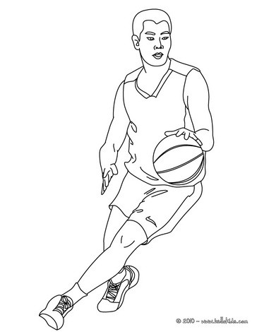 364x470 Basketball Coloring Pages