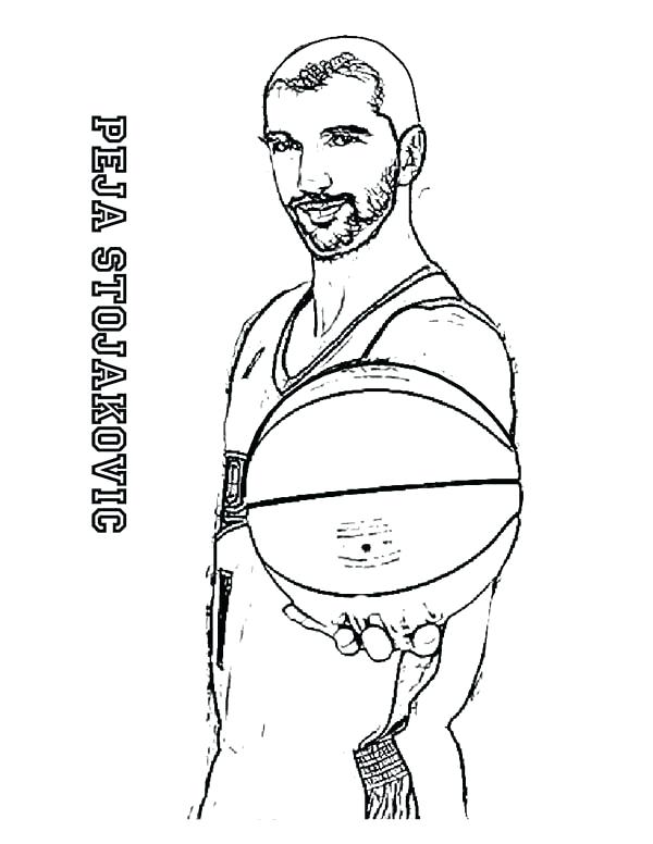 600x776 Nba Players Coloring Pages Basketball Coloring Pages 6 Nba Players