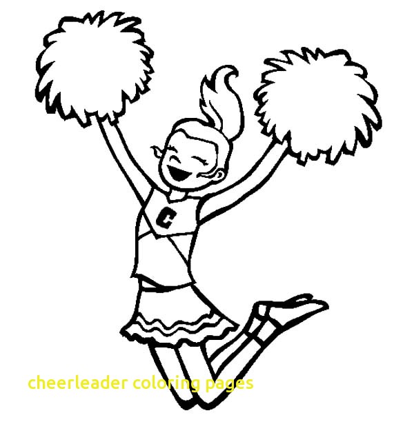 Cheerleader Coloring Pages With Cheerleader Cheerleading For Her 600x612 Cheerleader Coloring Pages With Cheerleader Cheerleading For Her