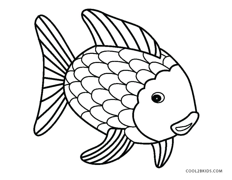 890x689 Charming Coloring Fish Pages Fish Color Pages Rainbow Fish