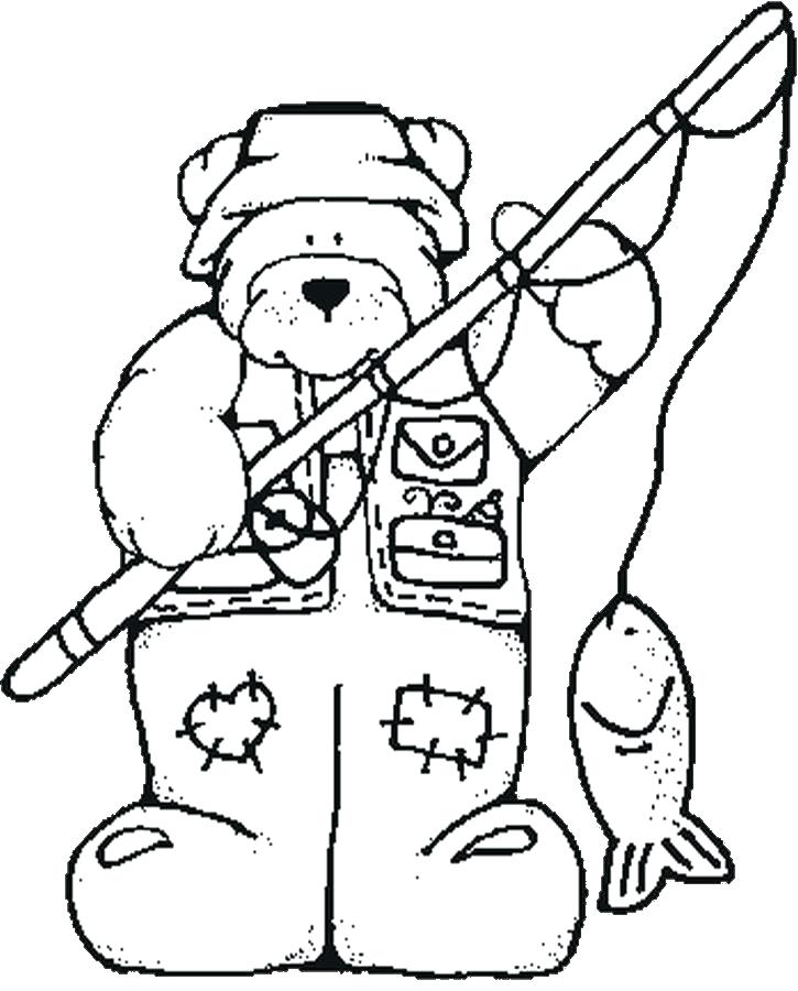 725x900 Fishing Coloring Pages Gold Fishing Page For Kids Goldfish Awesome